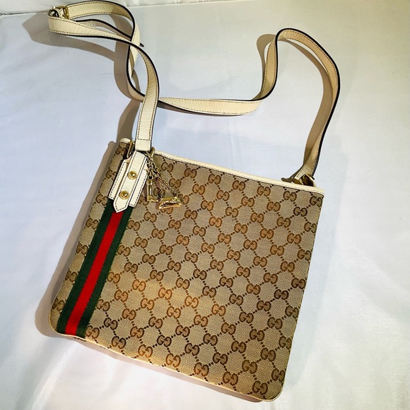 Gucci Jolicoeur Crossbody with Red and Green Web - Picture 1 of 6